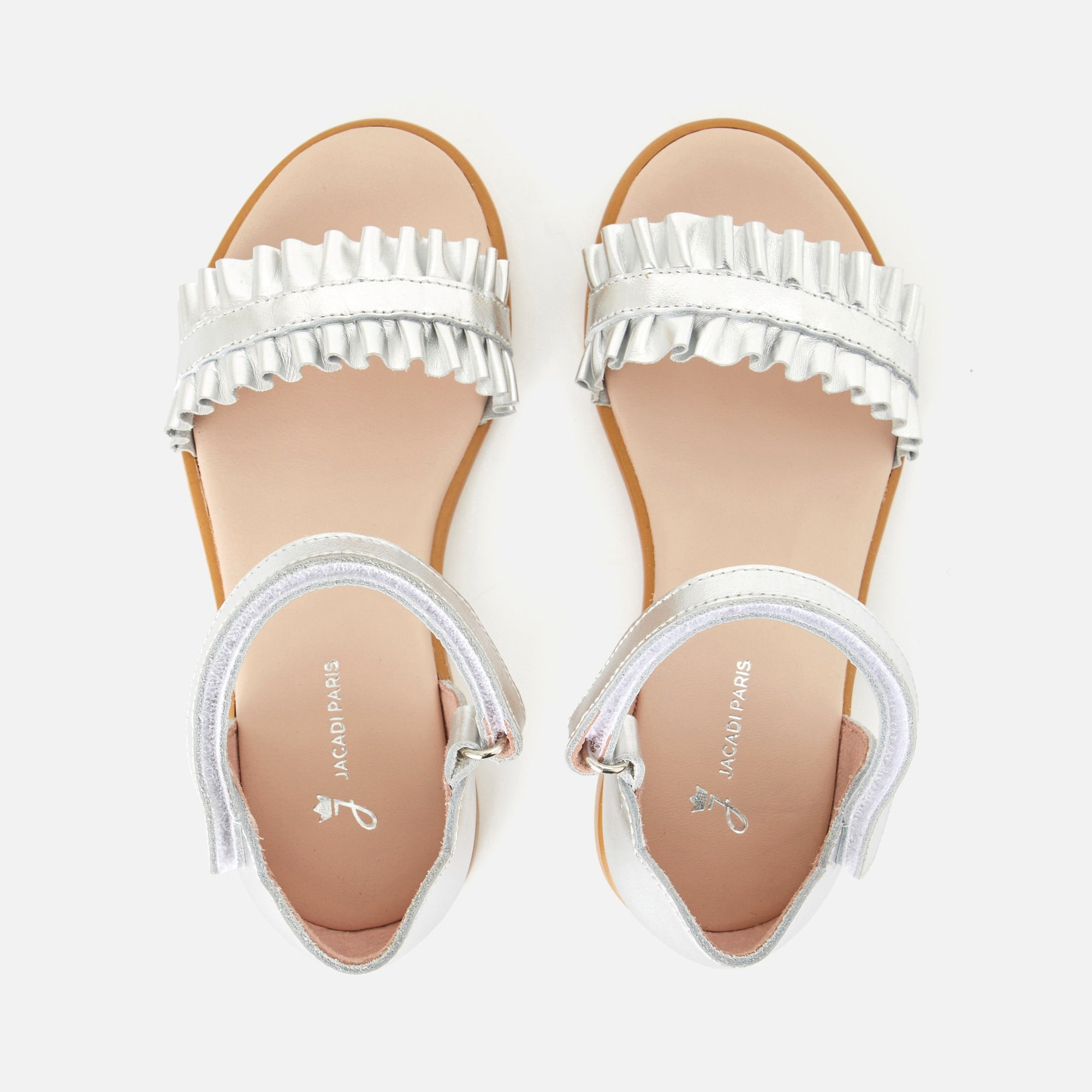0 QTY / ARGENT CHAUSSURES CUIR FABIOLA