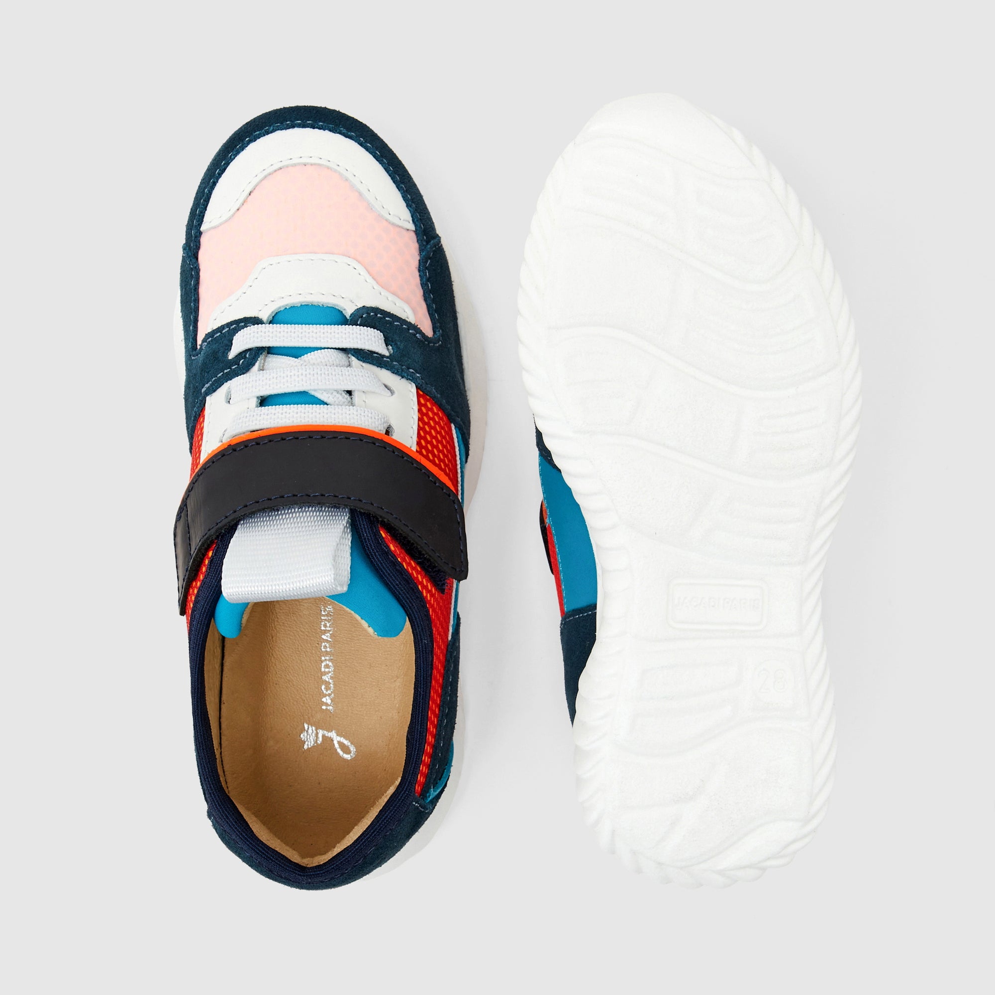 3 QTY / ORANGE CHAUSSURES CUIR ECLAIR
