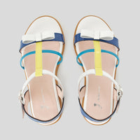 208 QTY / BLEU CHAUSSURES CUIR BLANDINE