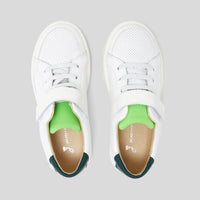 1 QTY / BLANC/VERT CHAUSSURES CUIR ALFRED