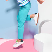 1 QTY / BLANC/VERT CHAUSSURES CUIR ALFRED