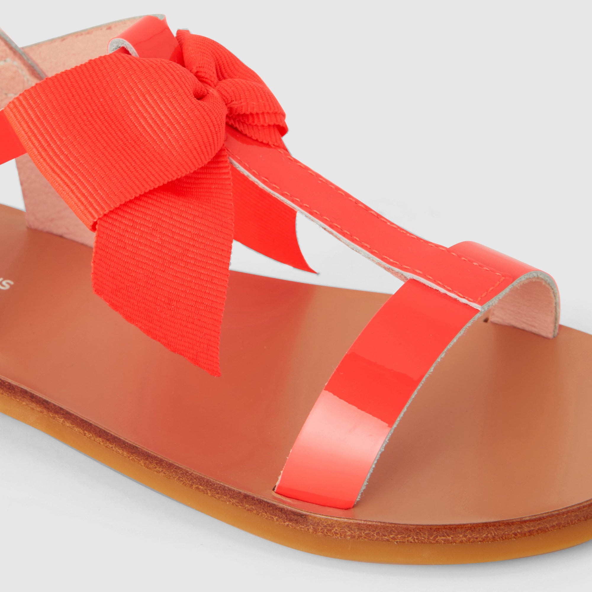 5 QTY / ROSE FLUO CHAUSSURES CUIR MARQUISE