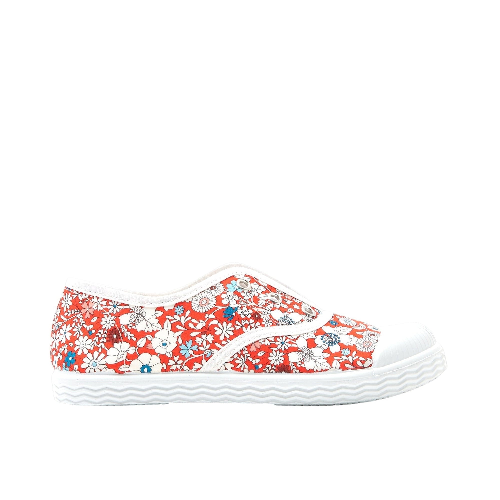 175 QTY / ROUGE/MULTICO CHAUSSURES TOILE DIAMANT