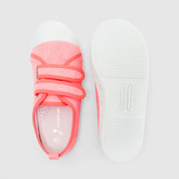 15 QTY / ROSE SAUMON CHAUSSURES TOILE BAGUETTE