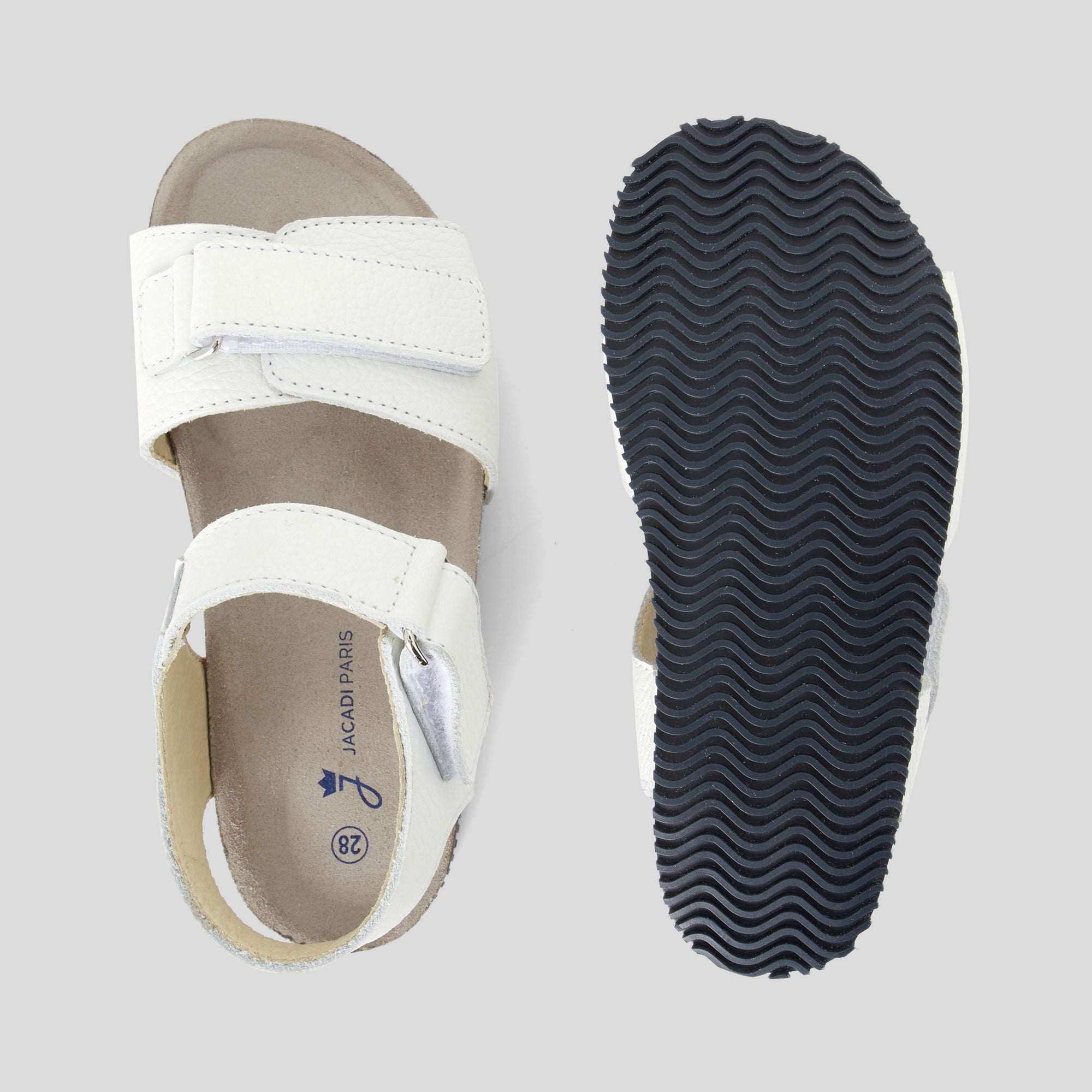 175 QTY / BLANC JACADI CHAUSSURES CUIR FOUCAULT