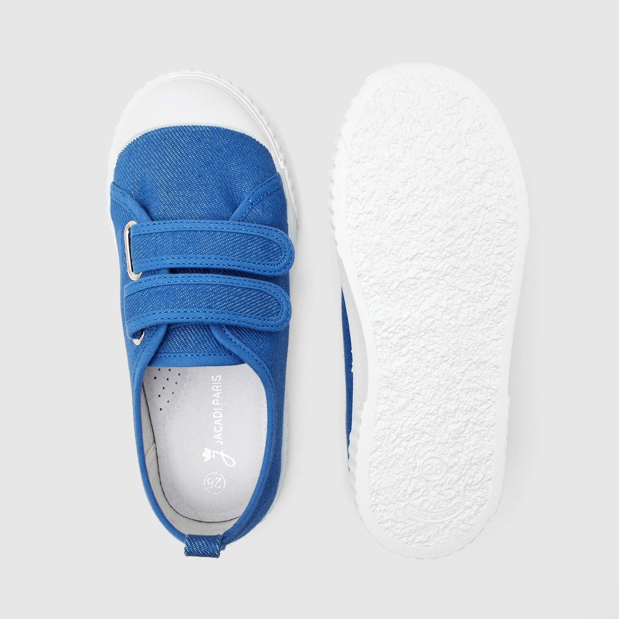 81 QTY / BLEU  CHAUSSURES TOILE BOUSSOLE COL