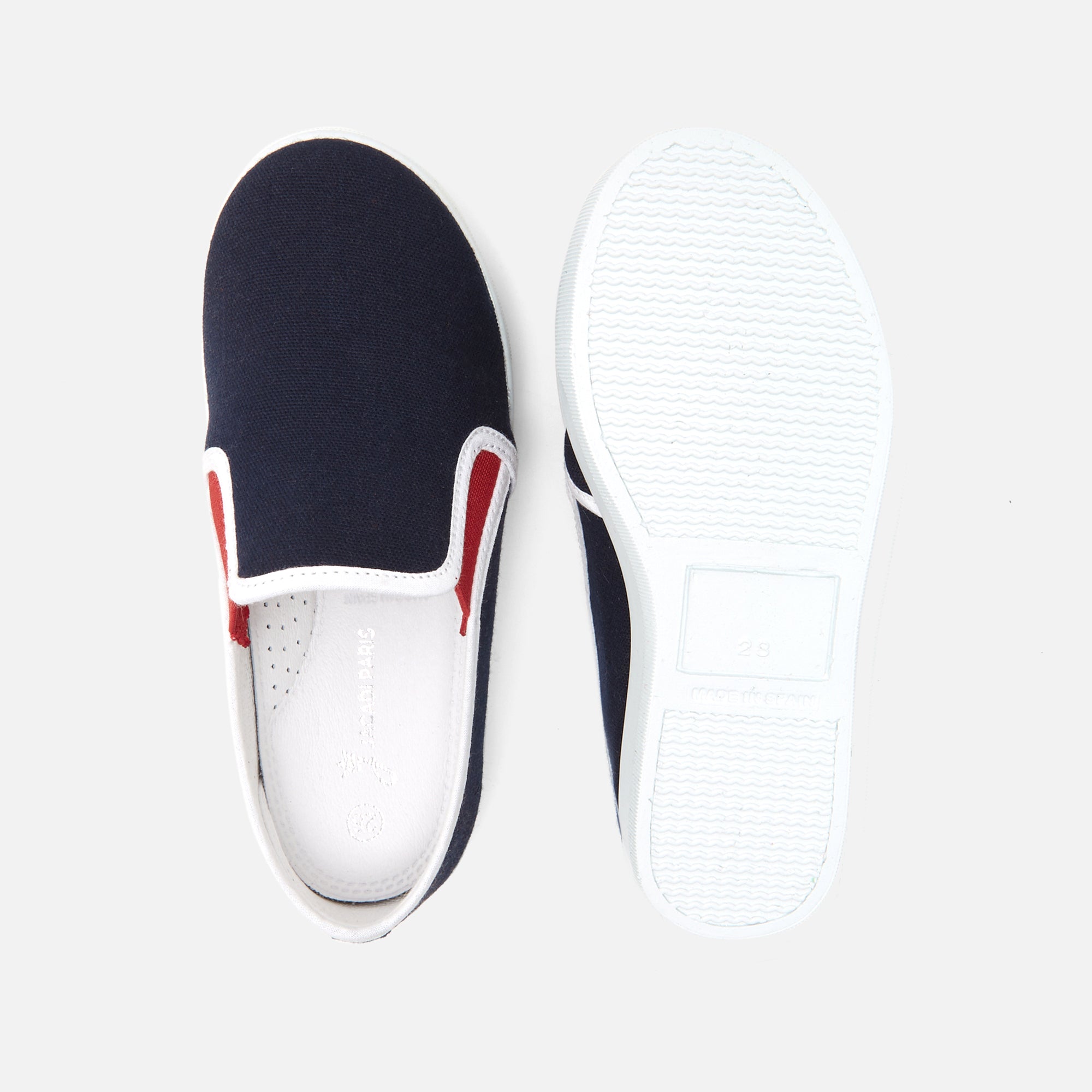 0 QTY / MARINE JACADI CHAUSSURES TOILE DEFI