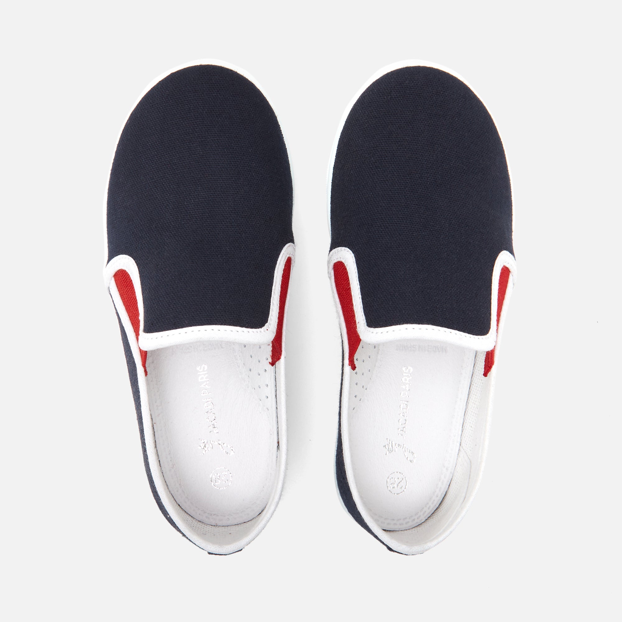 0 QTY / MARINE JACADI CHAUSSURES TOILE DEFI