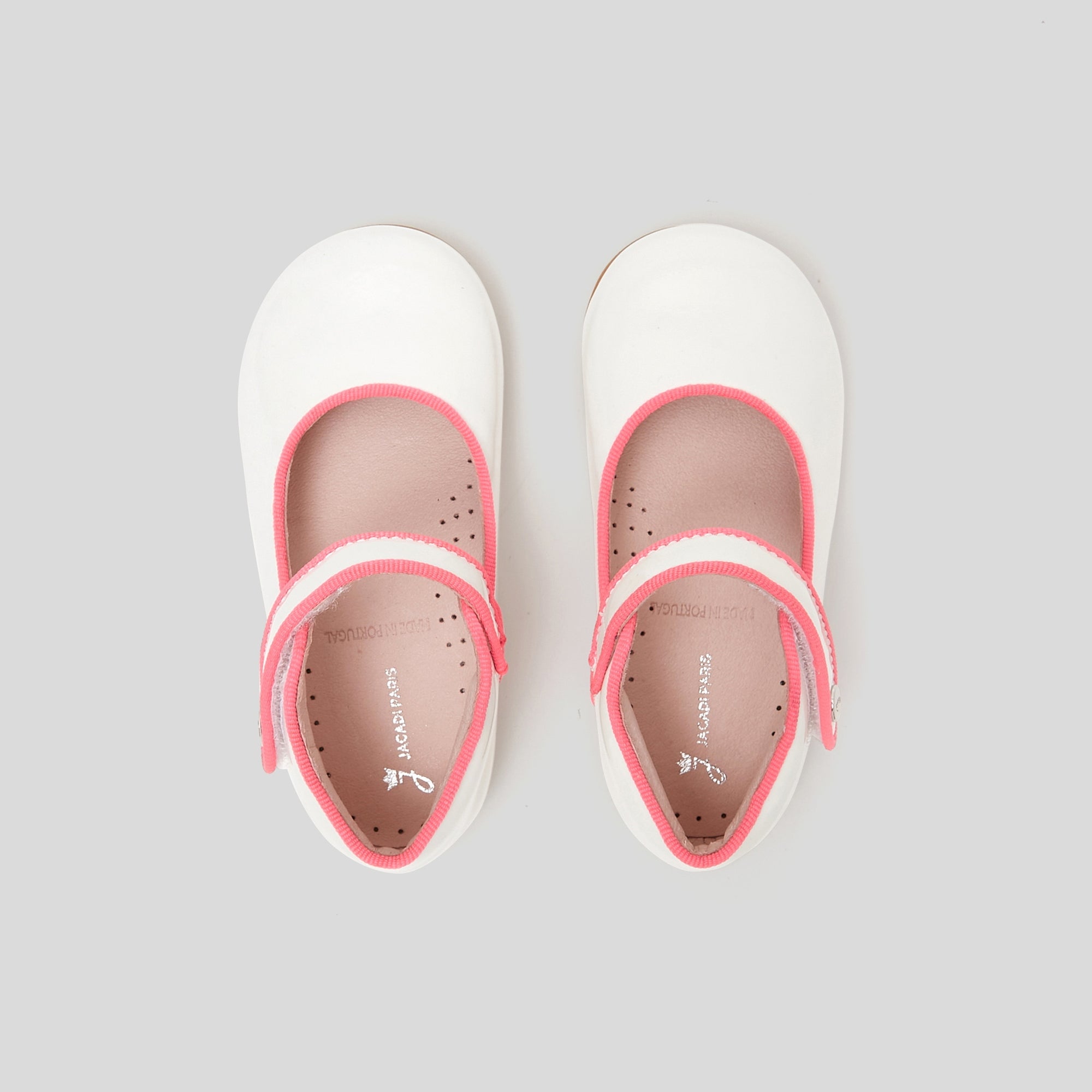 9 QTY / BLANC JACADI CHAUSSURES CUIR FANELLE