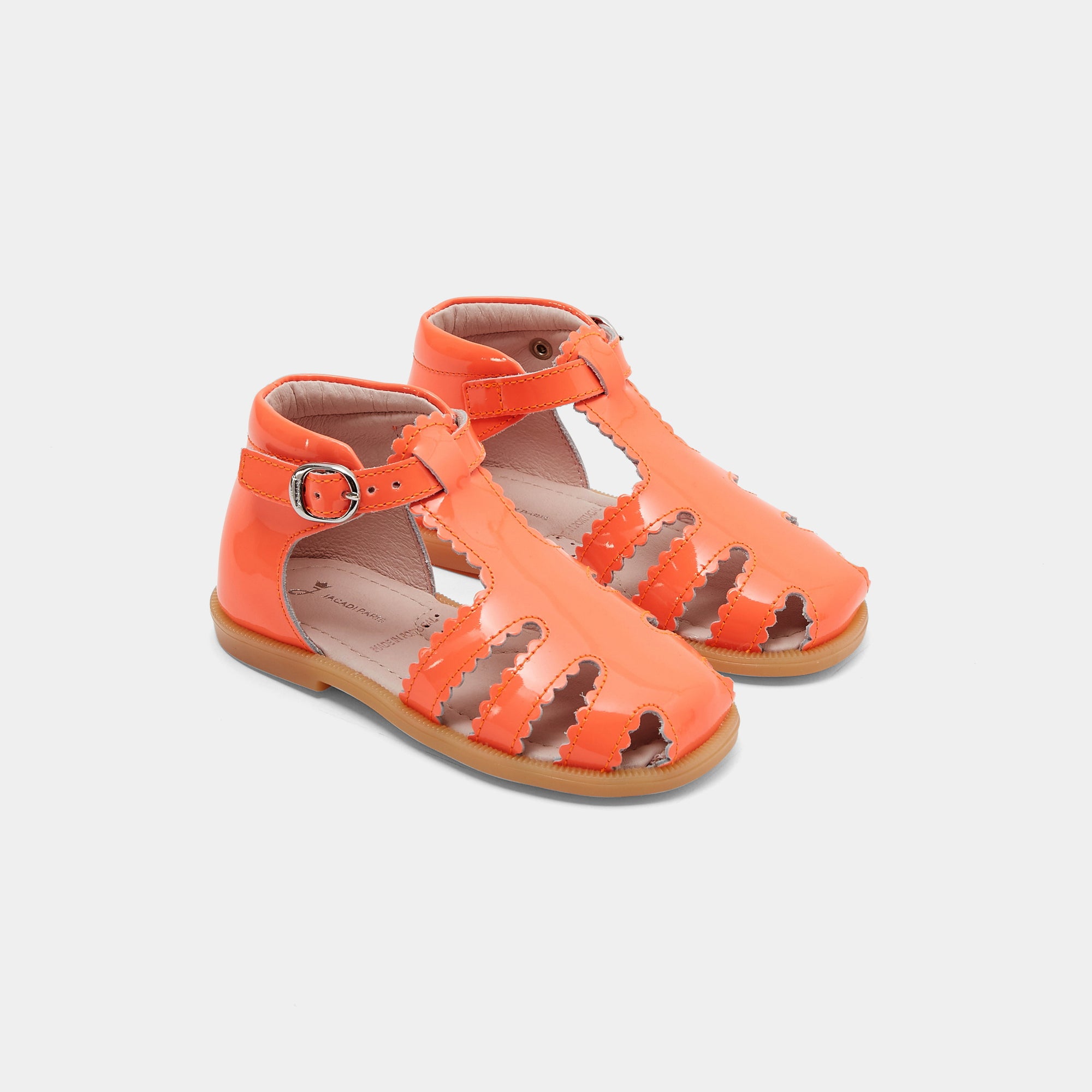 134 QTY / ROSE SAUMON CHAUSSURES CUIR FARA