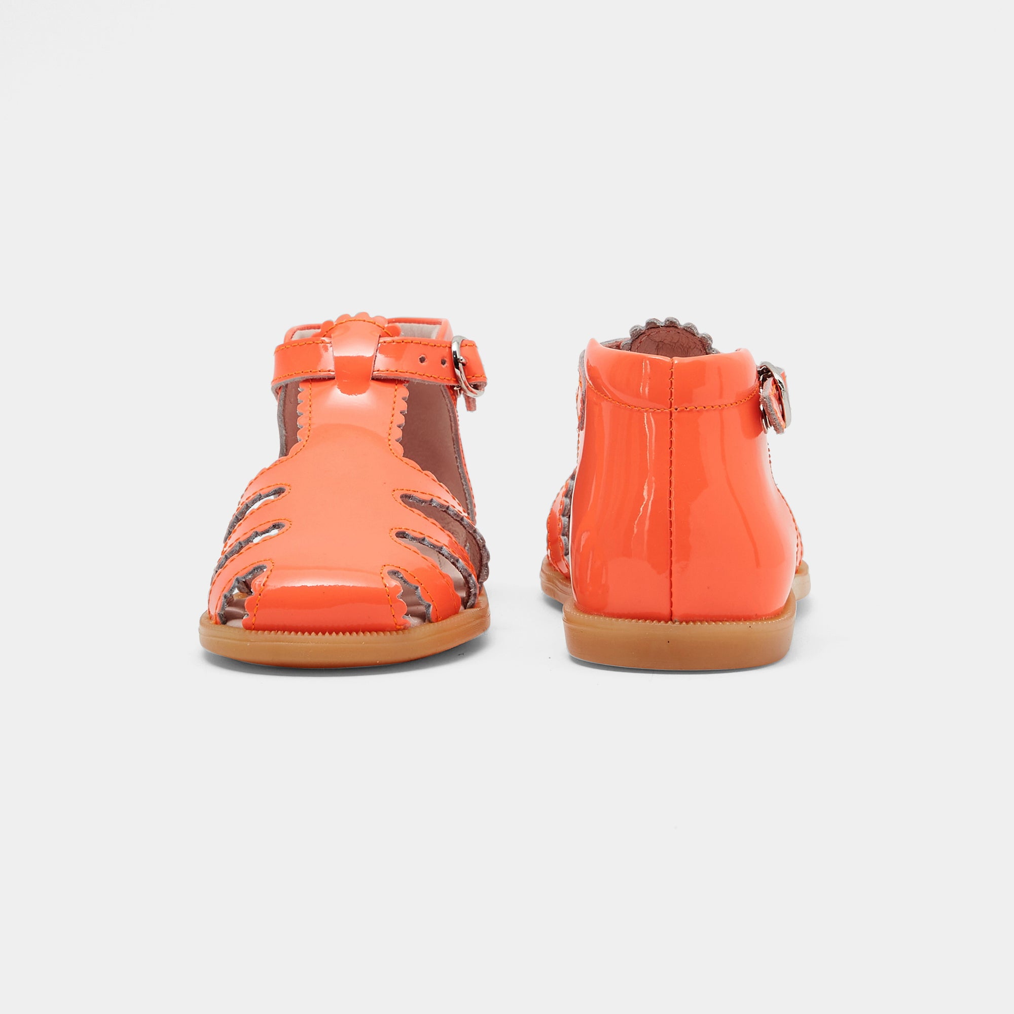 134 QTY / ROSE SAUMON CHAUSSURES CUIR FARA