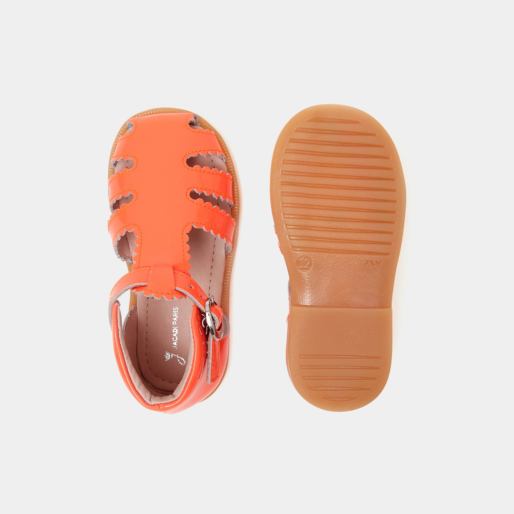 134 QTY / ROSE SAUMON CHAUSSURES CUIR FARA