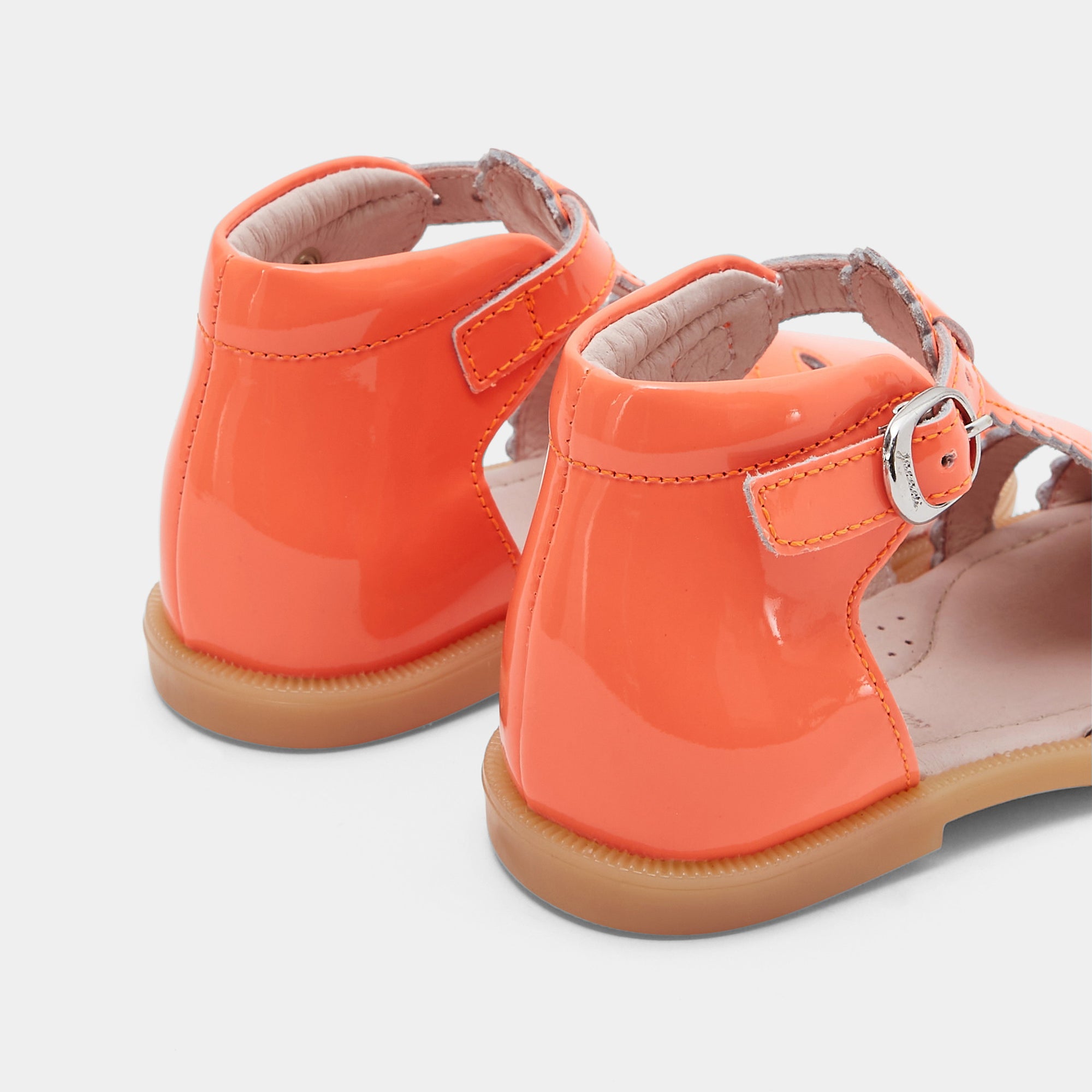 134 QTY / ROSE SAUMON CHAUSSURES CUIR FARA