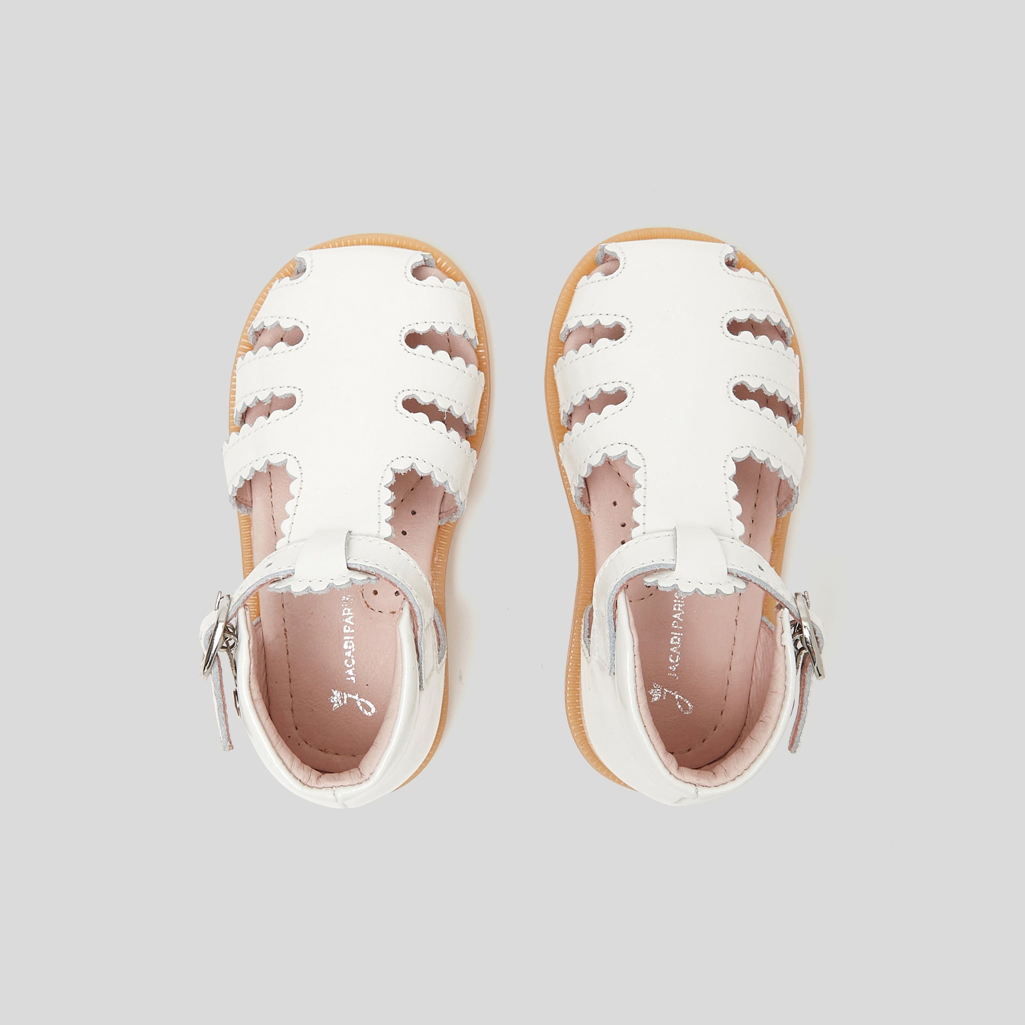 117 QTY / BLANC JACADI CHAUSSURES CUIR FARA