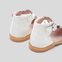 117 QTY / BLANC JACADI CHAUSSURES CUIR FARA