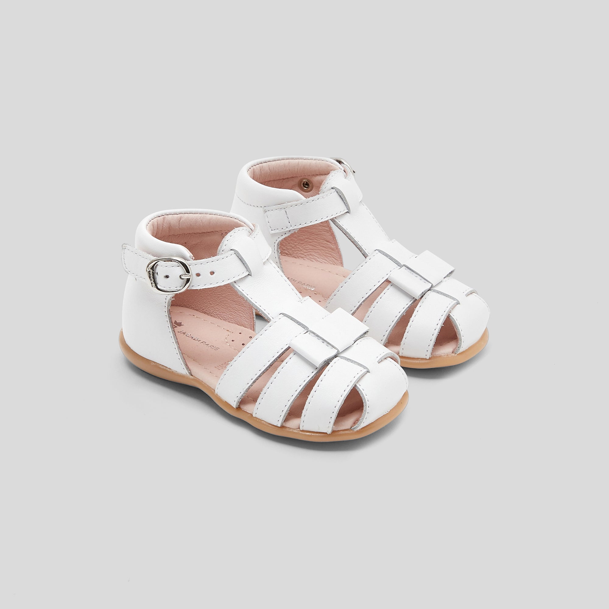 15 QTY / BLANC JACADI CHAUSSURES CUIR FANTINE