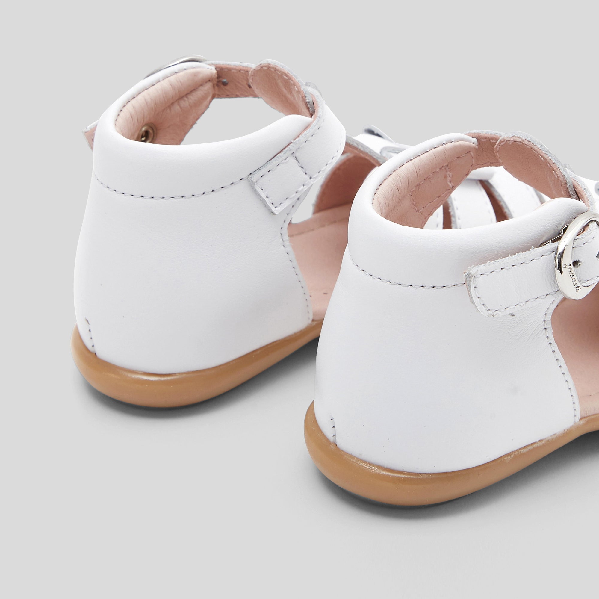 15 QTY / BLANC JACADI CHAUSSURES CUIR FANTINE