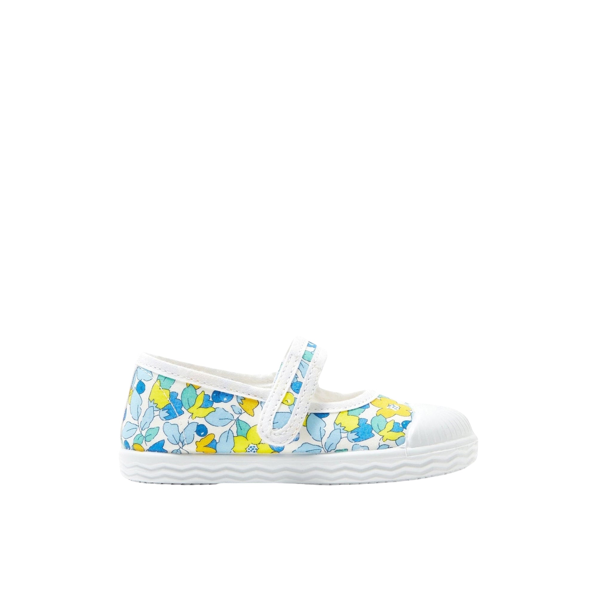 Ballerinas Charles IX Penny in liberty fabric - Blue & Multicore