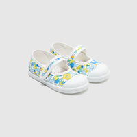 69 QTY / BLEU/MULTICO CHAUSSURES TOILE PENNY COL