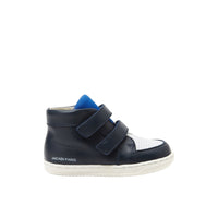 16 QTY / MARINE/BLANC CHAUSSURES CUIR AUGUSTIN
