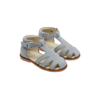 6 QTY / GRIS CLAIR CHAUSSURES CUIR FARO
