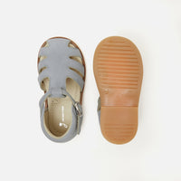 6 QTY / GRIS CLAIR CHAUSSURES CUIR FARO