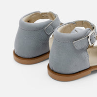 6 QTY / GRIS CLAIR CHAUSSURES CUIR FARO
