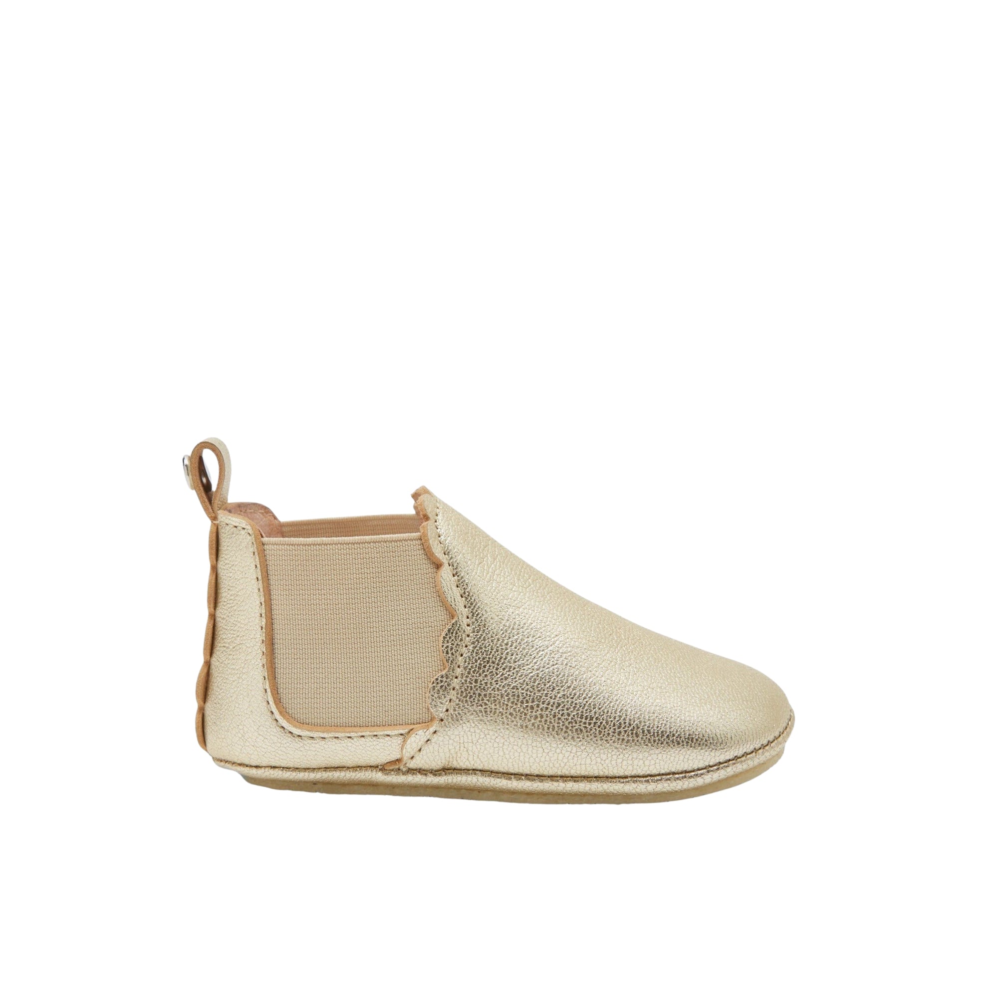 Chaussons Francoise en cuir - Or