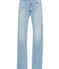 Pantalon taille haute en denim - Denim