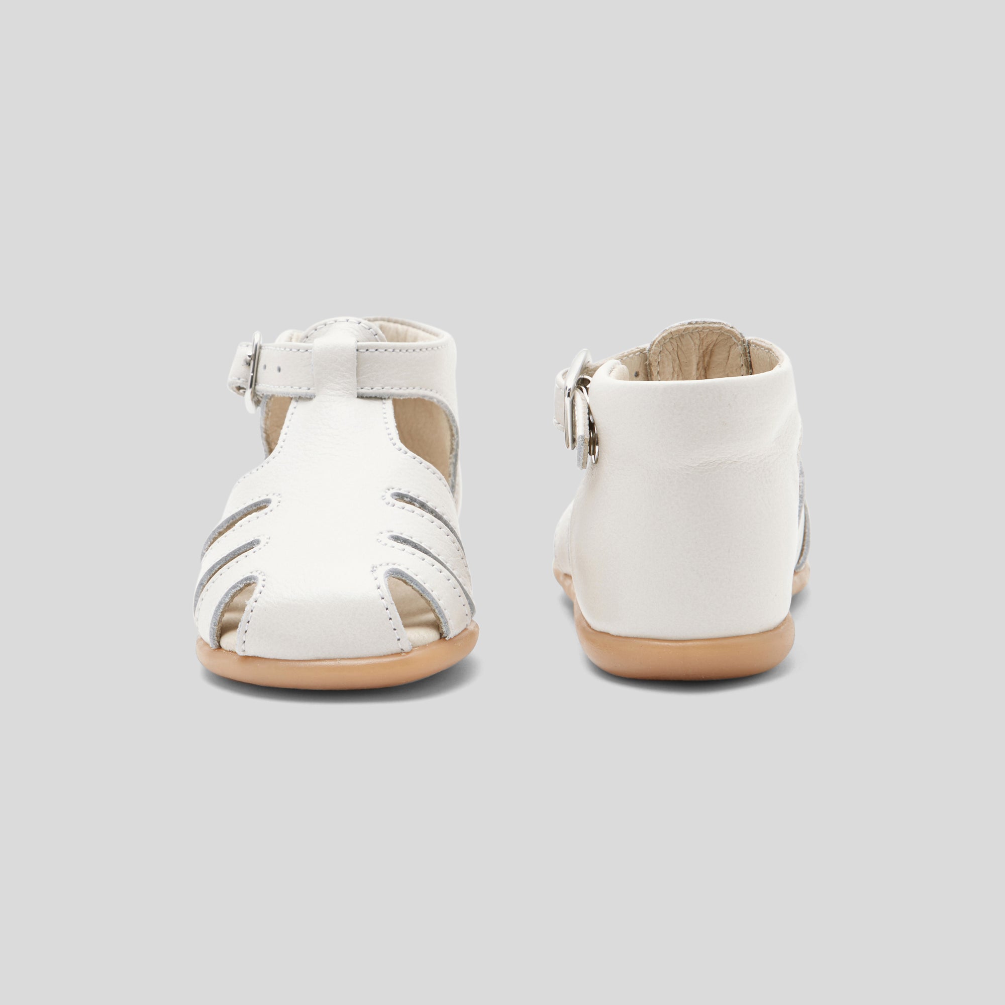 42 QTY / BLANC JACADI CHAUSSURES CUIR MOUETTE COL