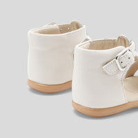 42 QTY / BLANC JACADI CHAUSSURES CUIR MOUETTE COL