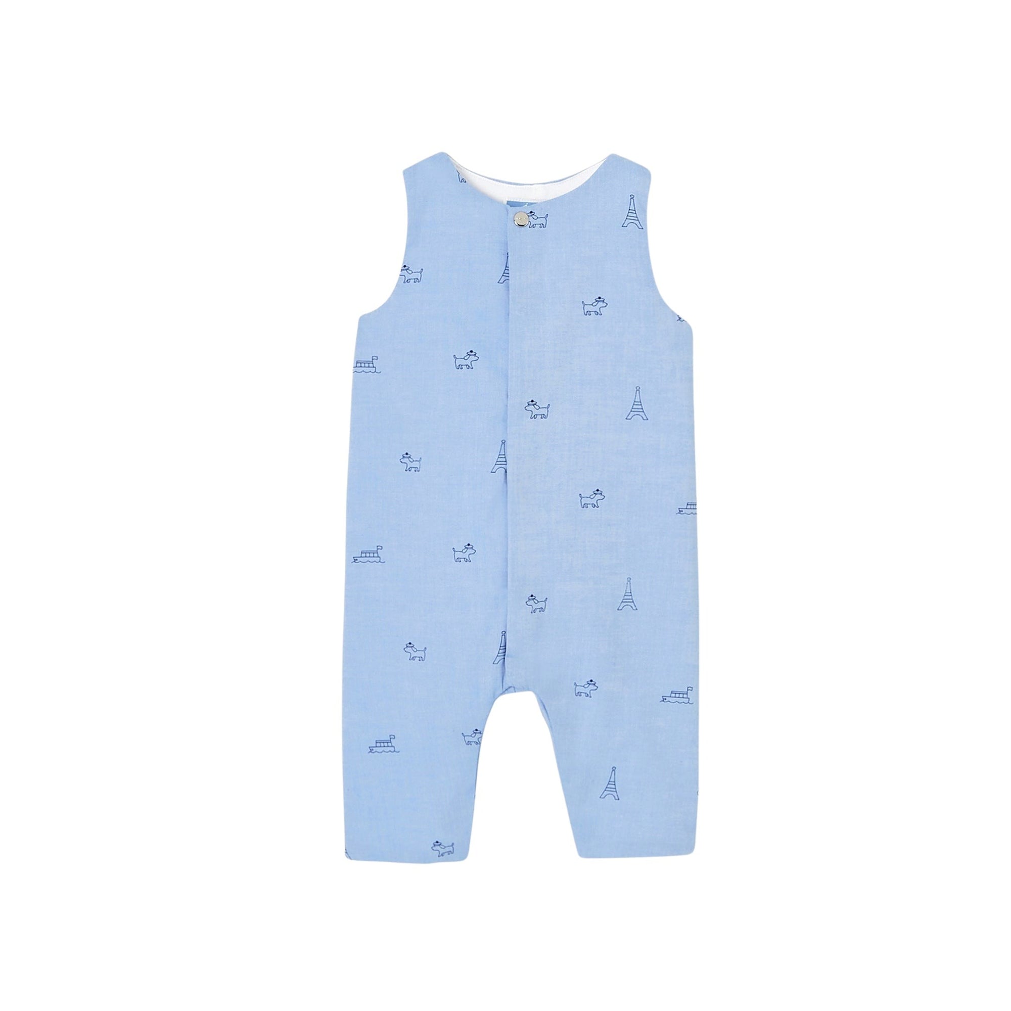 143 QTY / BLEU/MULTICO PAP COMBINAISON/ BLOOMER MERLIN