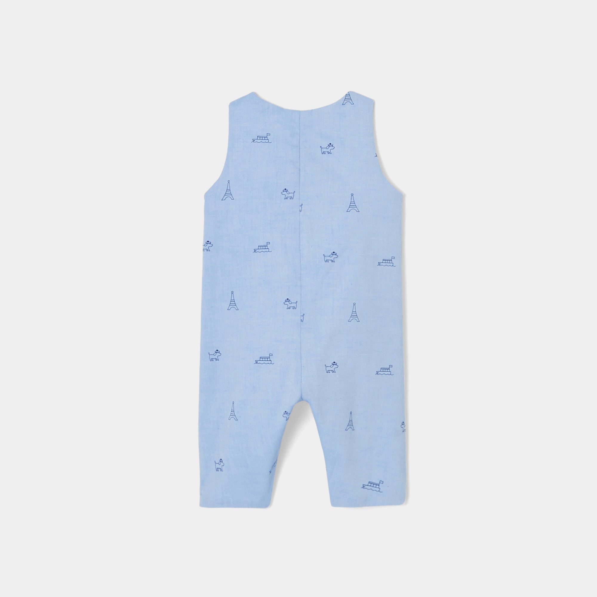 143 QTY / BLEU/MULTICO PAP COMBINAISON/ BLOOMER MERLIN