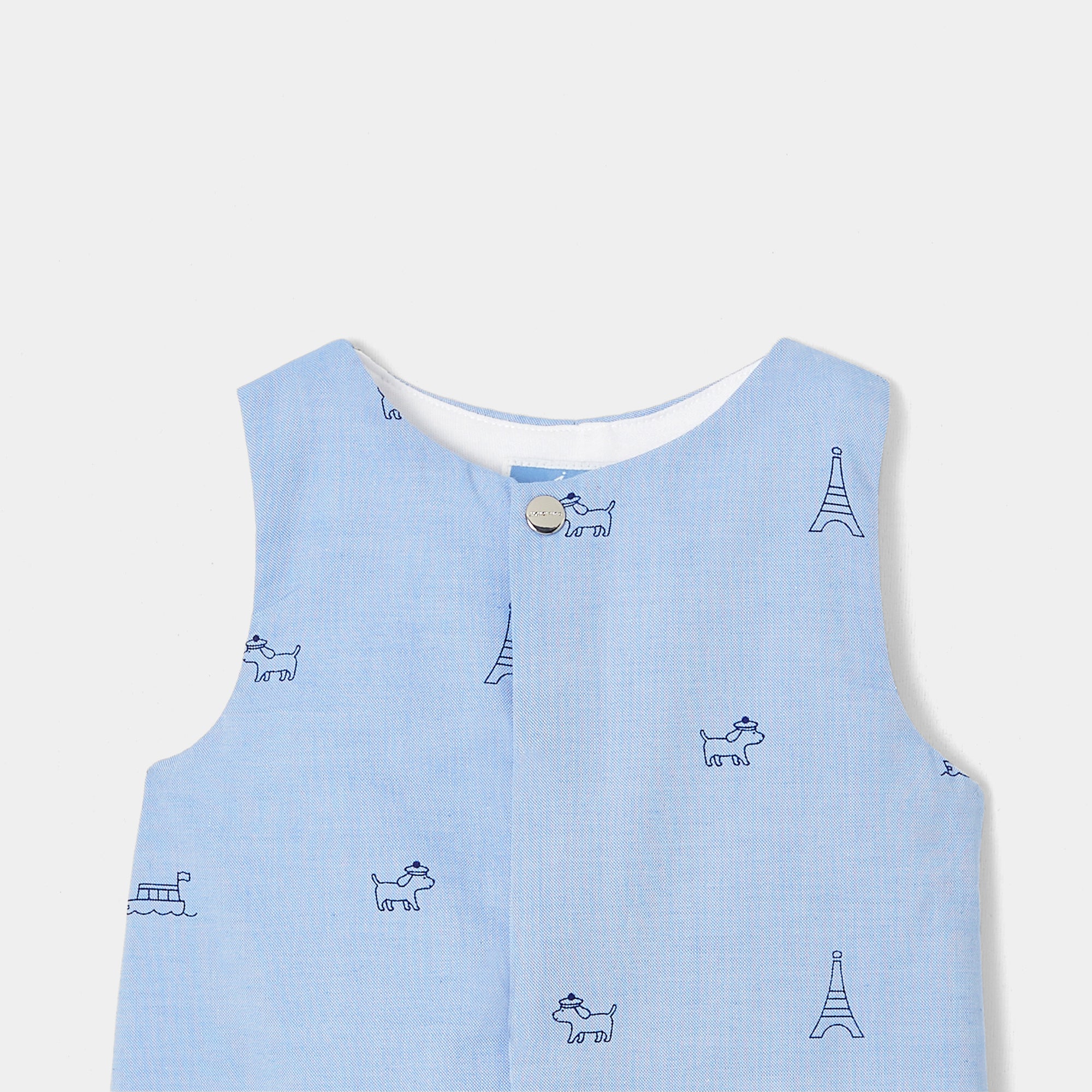 143 QTY / BLEU/MULTICO PAP COMBINAISON/ BLOOMER MERLIN