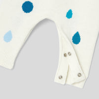 259 QTY / BLANC/BLEU PAP COMBINAISON/ BLOOMER MELLE