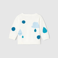 24 QTY / BLANC/BLEU PAP GILET / CARDIGAN MARA