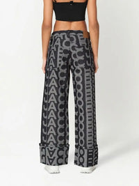 Pantalon Monogram retroussé en denim - Denim Blue