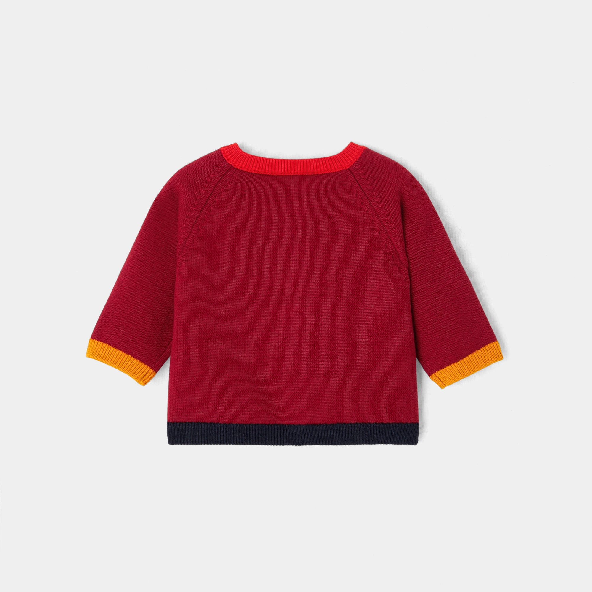 122 QTY / ROUGE/MULTICO PAP GILET / CARDIGAN MATEO