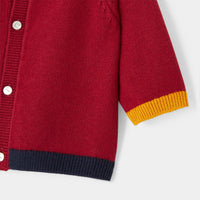 122 QTY / ROUGE/MULTICO PAP GILET / CARDIGAN MATEO