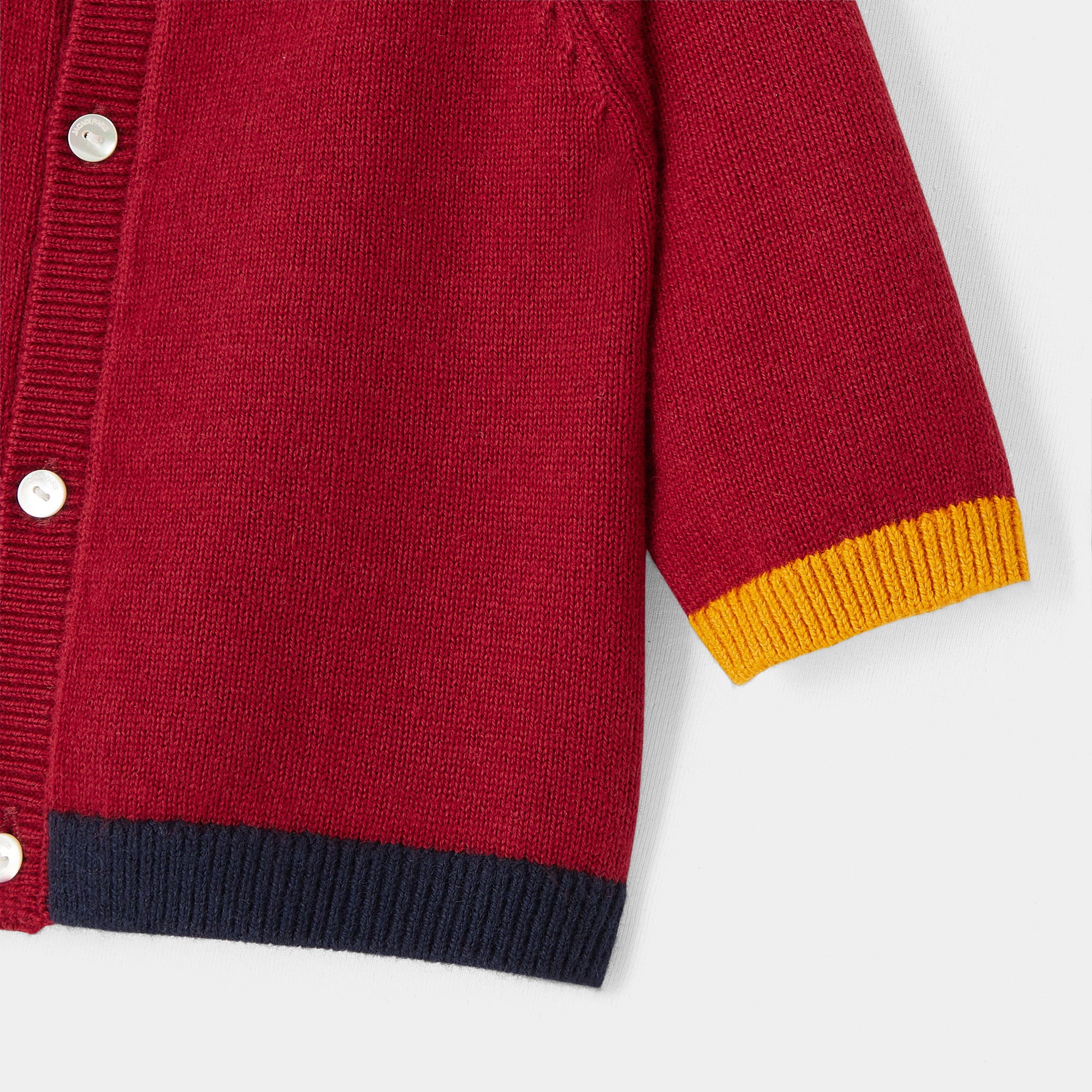 122 QTY / ROUGE/MULTICO PAP GILET / CARDIGAN MATEO