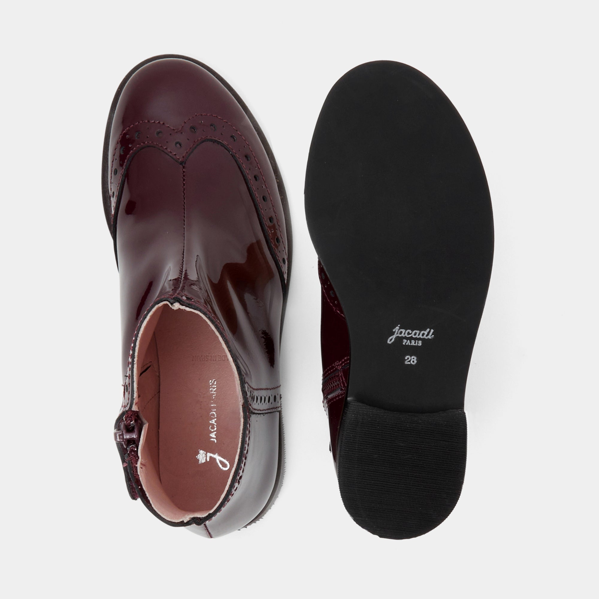 10 QTY / BORDEAUX CHAUSSURES CUIR ALICE