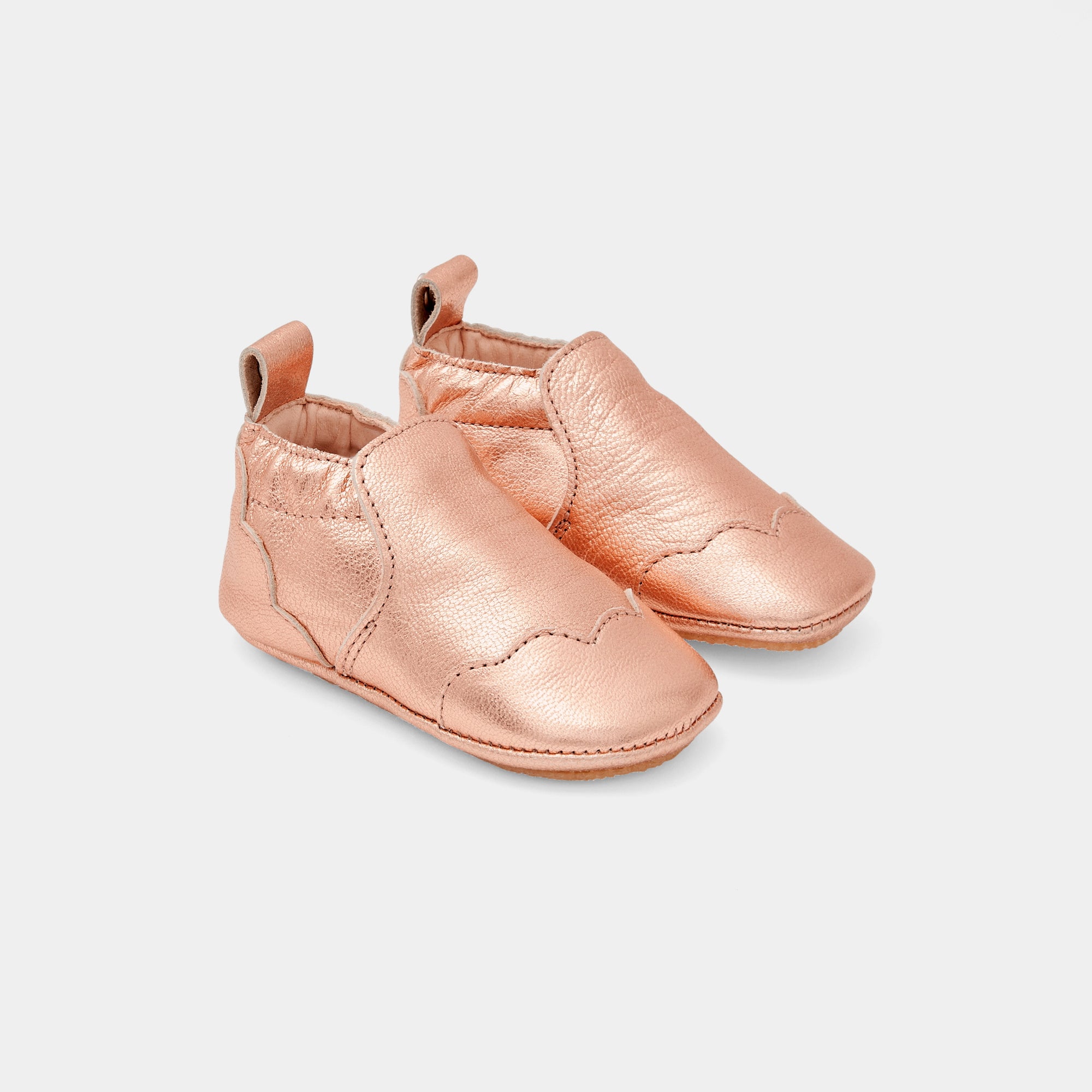 3 QTY / OR ROSE CHAUSSURES TOILE BRIOCHE