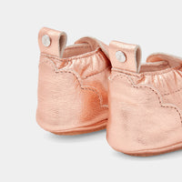 3 QTY / OR ROSE CHAUSSURES TOILE BRIOCHE