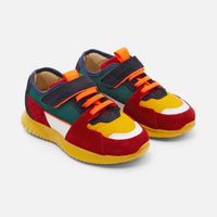 12 QTY / JAUNE/MULTICO CHAUSSURES CUIR ECLAIR