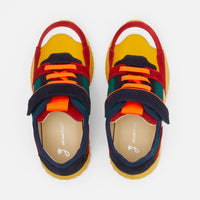 12 QTY / JAUNE/MULTICO CHAUSSURES CUIR ECLAIR