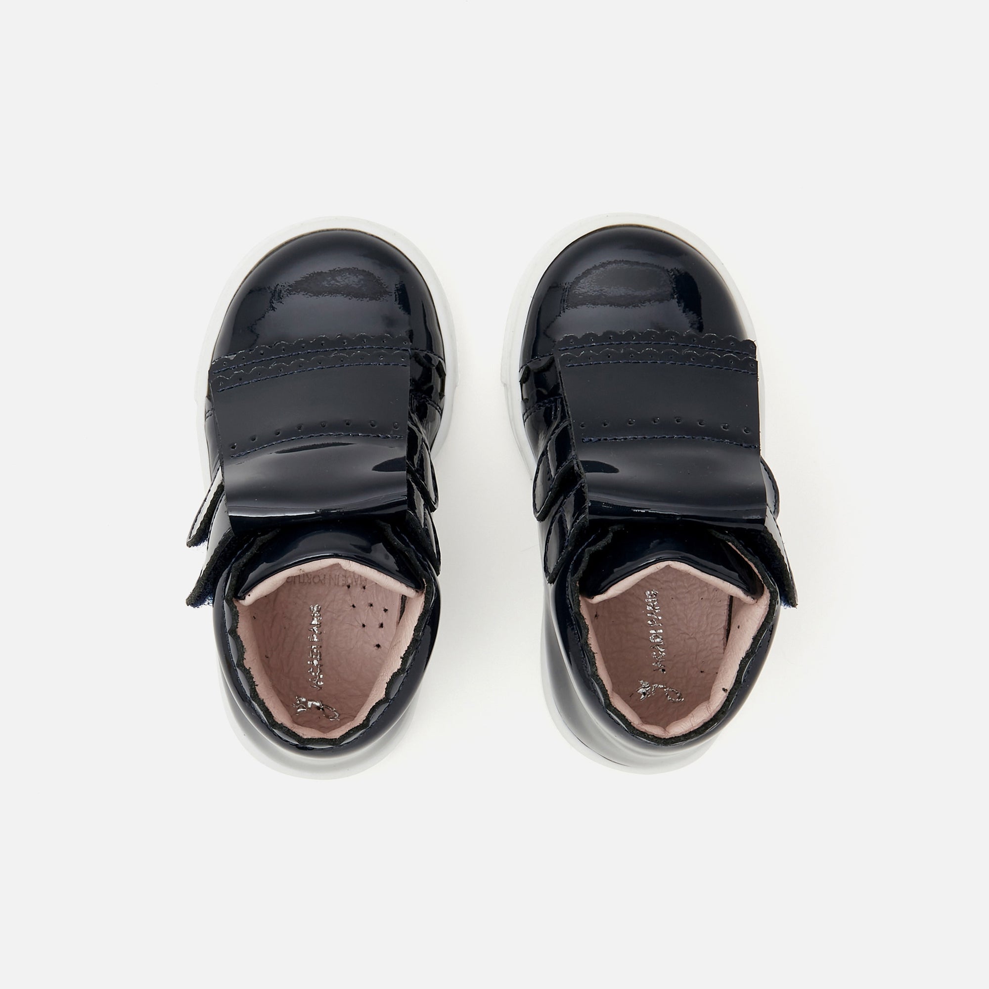 6 QTY / MARINE JACADI CHAUSSURES CUIR BAVETTE