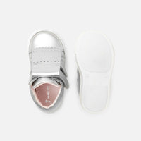 26 QTY / ARGENT CHAUSSURES CUIR BAVETTE