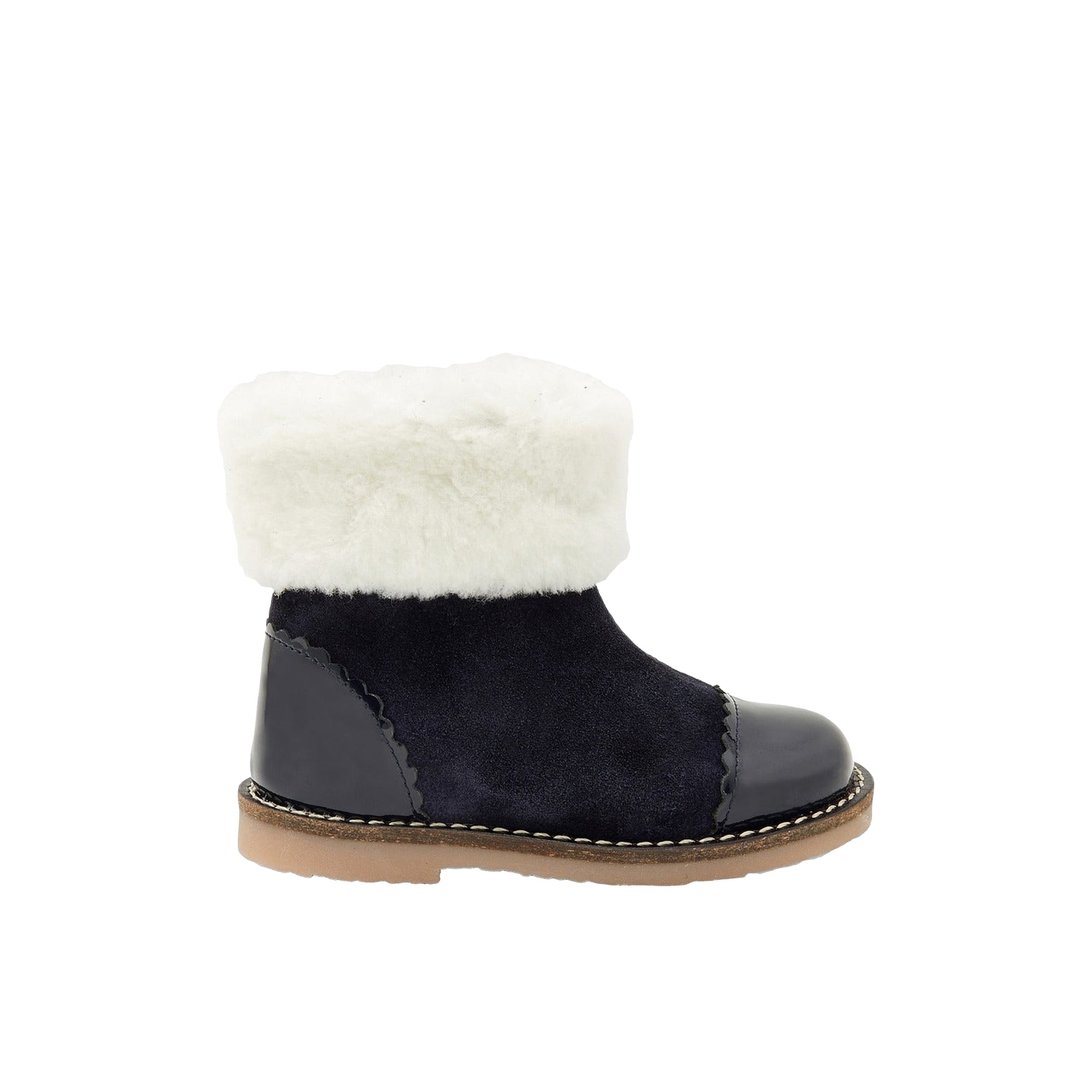 75 QTY / MARINE JACADI CHAUSSURES CUIR BOUCLETTE