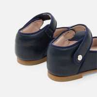 0 QTY / MARINE JACADI CHAUSSURES CUIR FANELLE