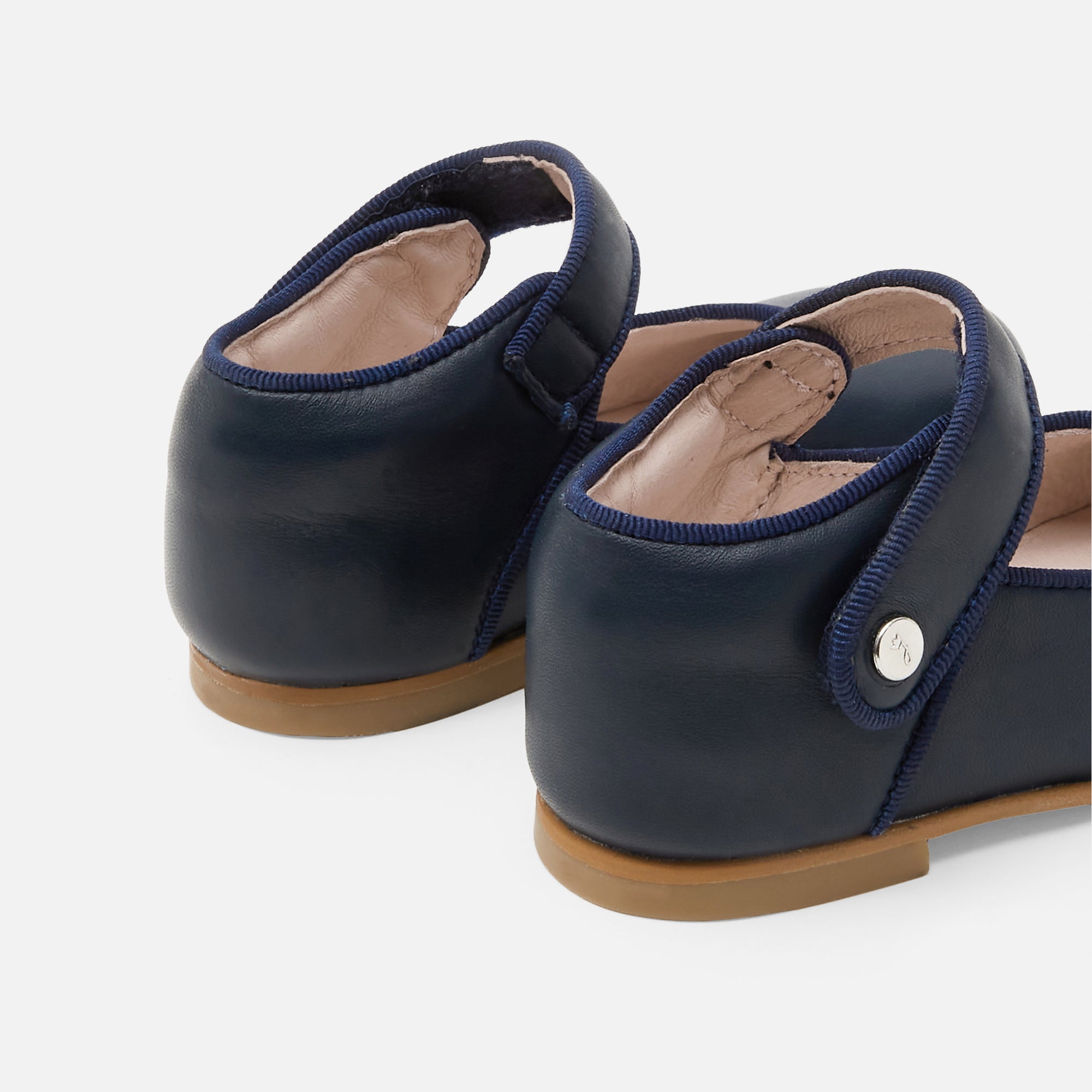 0 QTY / MARINE JACADI CHAUSSURES CUIR FANELLE